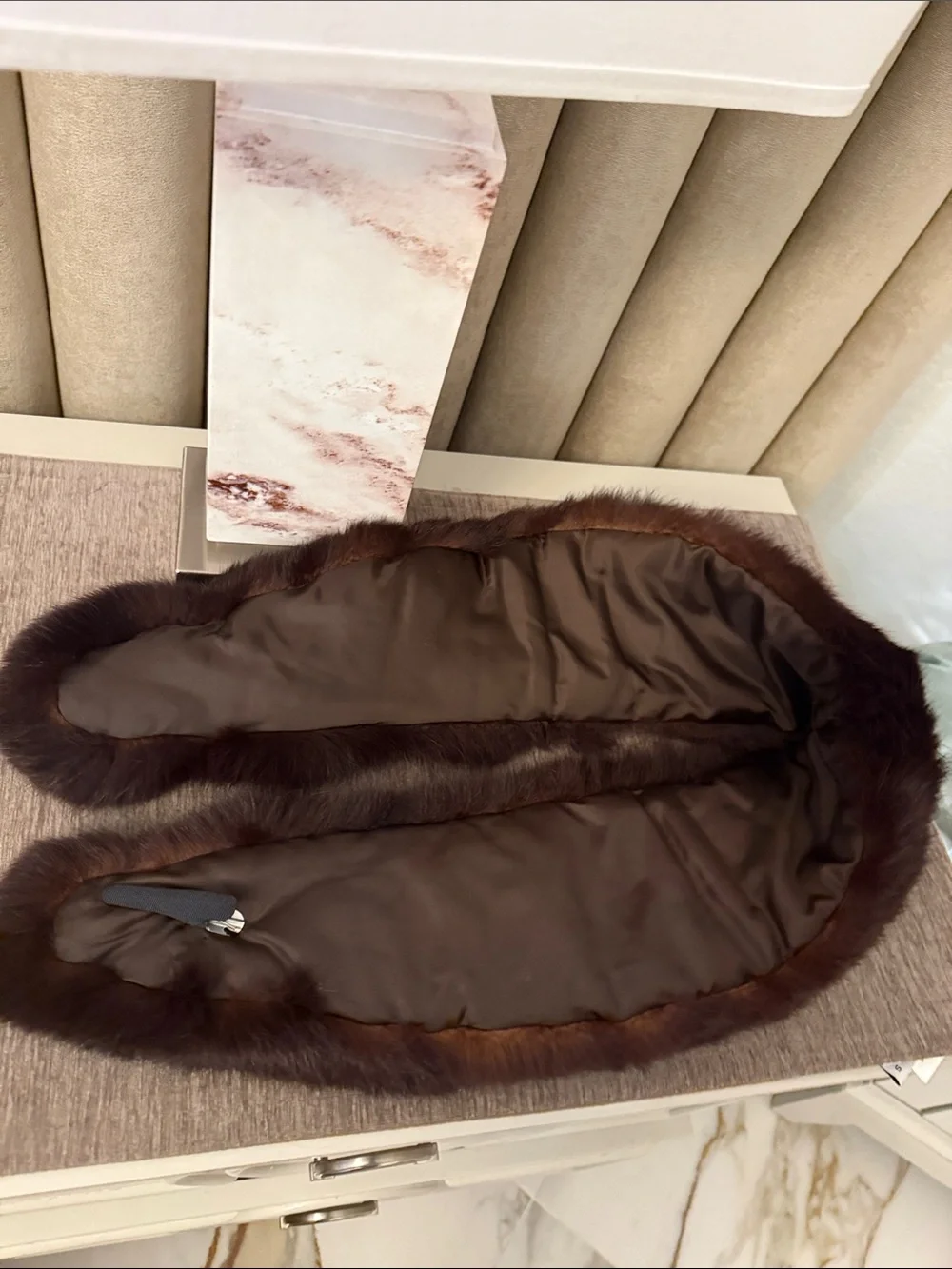 Real Fox fur collar